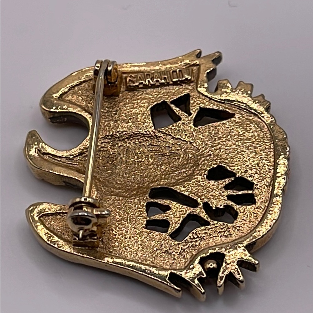 Vintage Sarah Coventry pin brooch American eagle Gold Eagle Brooch - Picture 3 of 9